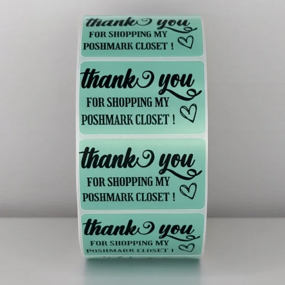 Thank You for Shopping My Poshmark Closet Stickers | THANK YOU STICKERS - Picture 5 of 11
